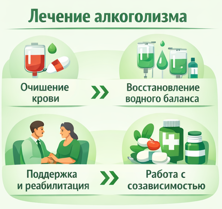 лечение алкоголизма в Торжке этапы